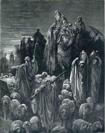 Jacob Goeth Into Egypt - Gustave Dore