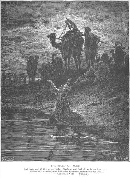 Jacó Ora por Proteção - Gustave Doré