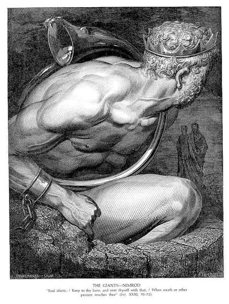 Os Gigantes - Nimrod - Gustave Doré