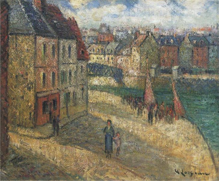 Quay at Dieppe - Gustave Loiseau