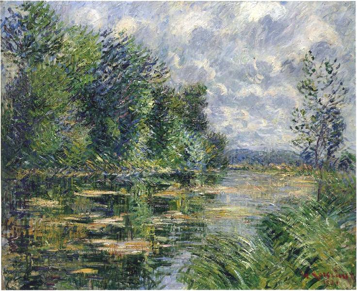 Small Arm of the Seine Near Connelle, 1921 - Gustave Loiseau