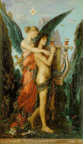 Hesiod and the Muse, 1891 - Гюстав Моро