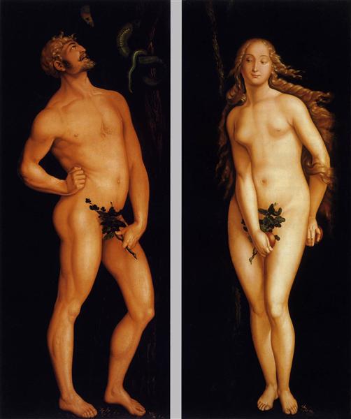 Адам и Ева, 1524 - Ханс Бальдунг