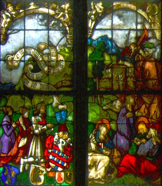 These stained glass windows from the western side of the Blumeneck Family Chapel, c.1517 - Hans Baldung