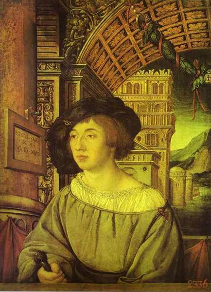 Portrait of a Young Man - Hans Holbein el Joven