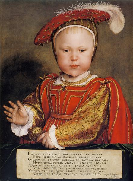 Portrait of Edward VI as a Child, c.1538 - Hans Holbein el Joven