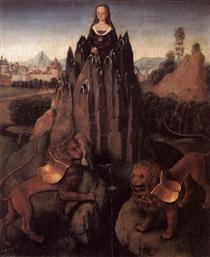 Allegory with a Virgin - Hans Memling