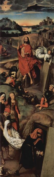 Altar triptych from the Lübeck Cathedral (detail) - 漢斯·梅姆林