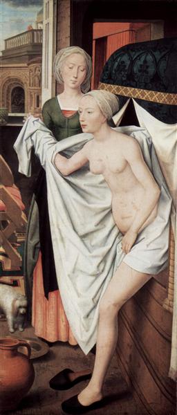 Вирсавия в купальне, 1480 - Ганс Мемлинг