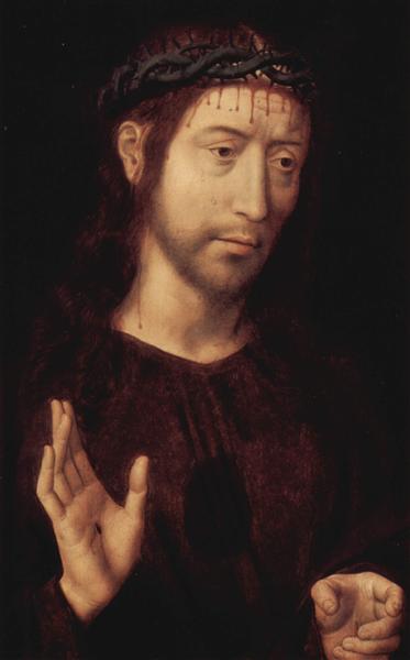 Христос коронованный терновым венцом, c.1470 - Ганс Мемлинг