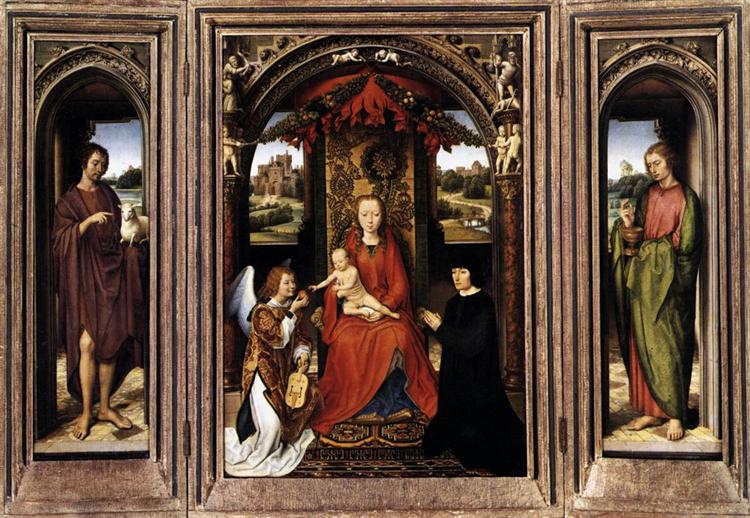 Triptych, c.1485 - Hans Memling