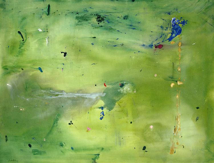 A Green Thought in a Green Shade, 1981 - Helen Frankenthaler