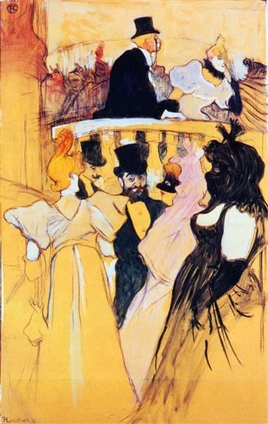 At the Opera Ball, 1893 - Анри де Тулуз-Лотрек