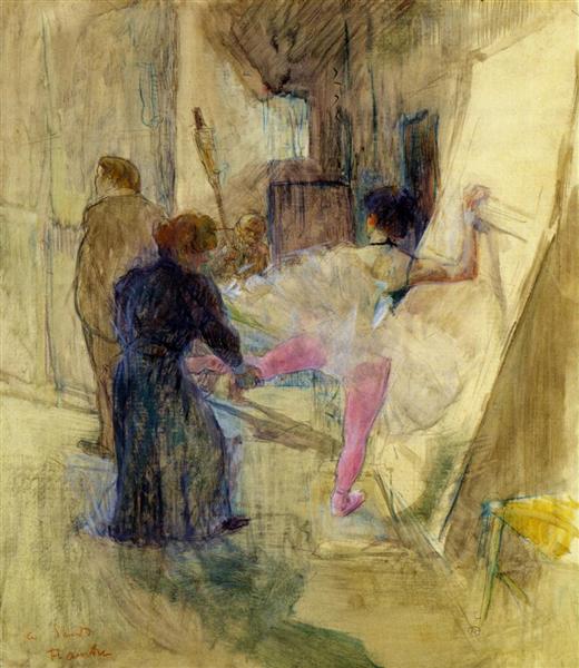 Behind the Scenes, c.1898 - 1899 - Анри де Тулуз-Лотрек