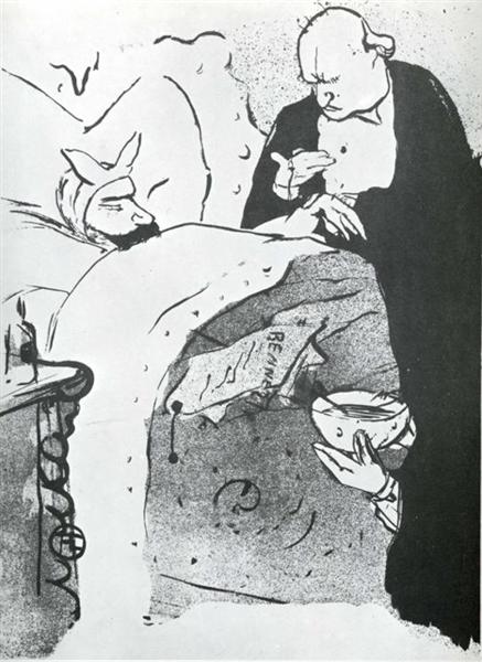Carnot Malade Cannot Ill, a Song Sung at the Chat Noir, 1893 - Henri de Toulouse-Lautrec