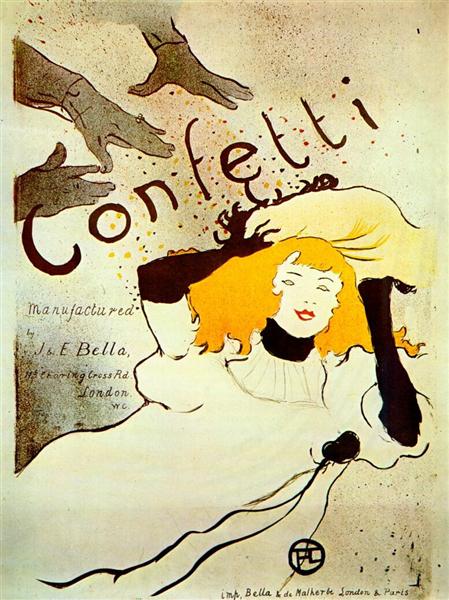 Confetti, 1894 - Анрі де Тулуз-Лотрек