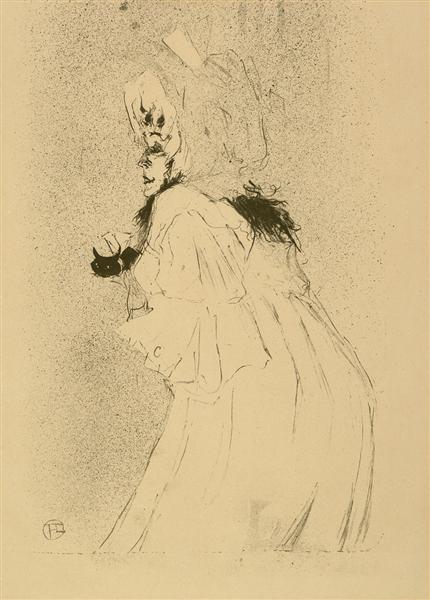 Miss May Belfort welcoming, 1895 - Анри де Тулуз-Лотрек