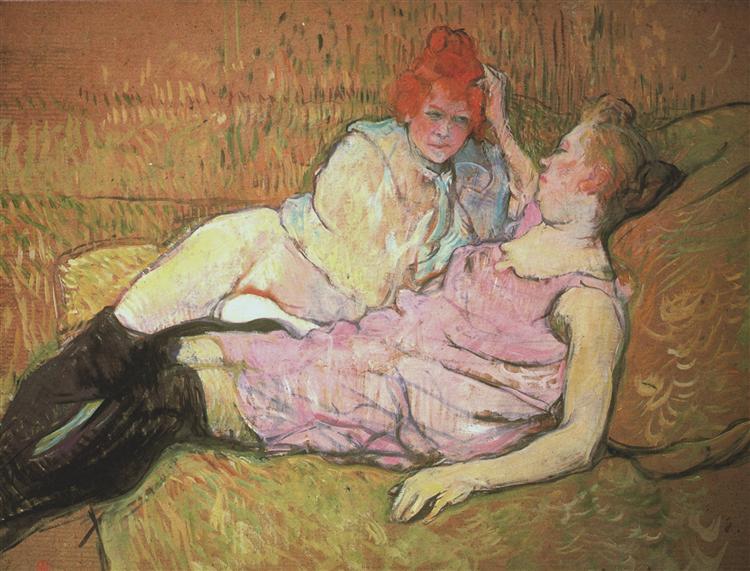 The Sofa, 1894 - 1896 - Henri de Toulouse-Lautrec