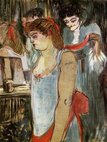 The Tatooed Woman, 1894 - 亨利·德·土魯斯-羅特列克