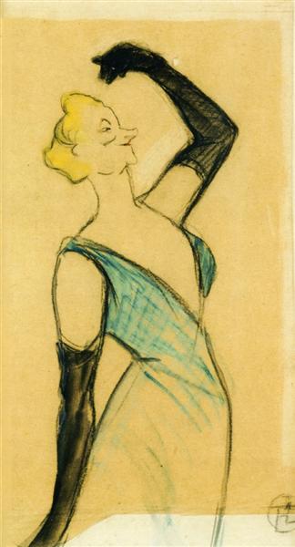 Yvette Guilbert, 1893 - Henri de Toulouse-Lautrec