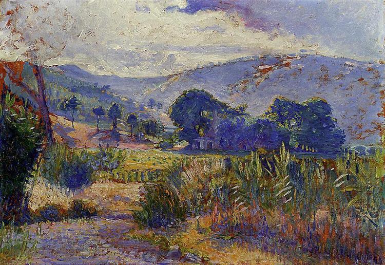 Cabasson Landscape (study), 1896 - 1899 - Анрі Едмон Кросс