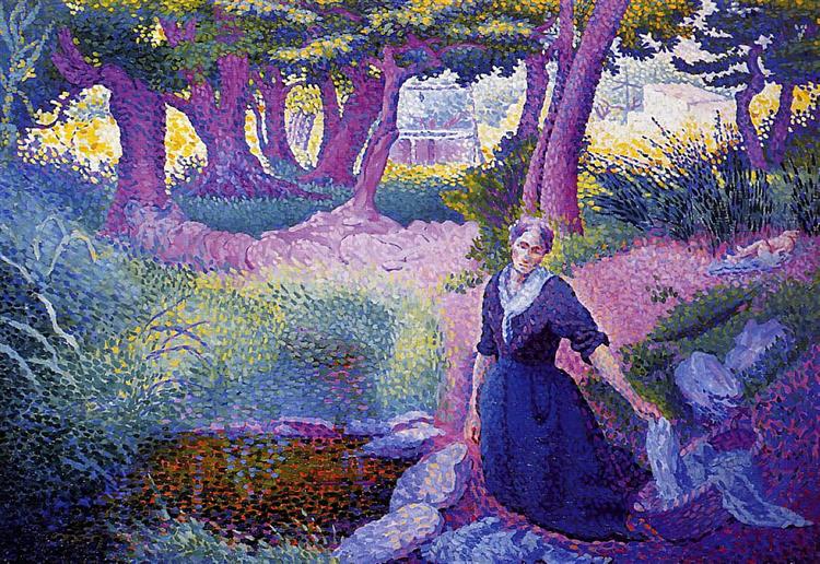 The Washerwoman, 1895 - 1896 - Henri-Edmond Cross