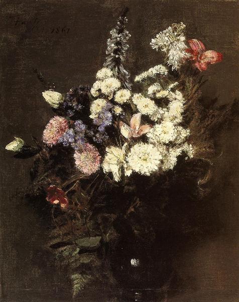 Autumn Flowers, 1861 - Анри Фантен-Латур