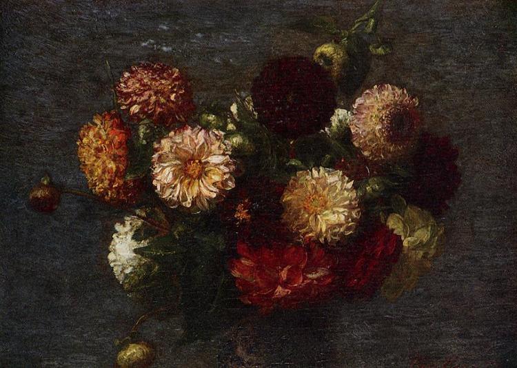 Chrysanthemums, 1877 - Анрі Фантен-Латур