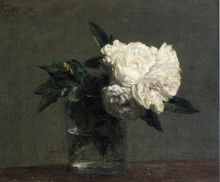 Roses, 1871 - Анрі Фантен-Латур