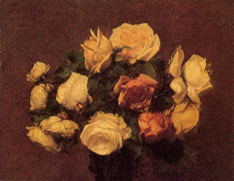 Roses, 1881 - Анрі Фантен-Латур