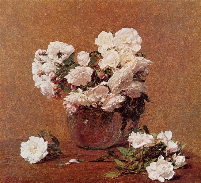 Roses, 1882 - Анрі Фантен-Латур