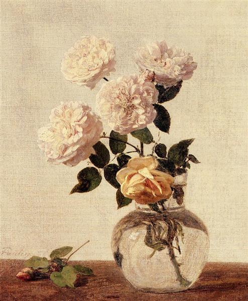 Roses, 1883 - Анрі Фантен-Латур