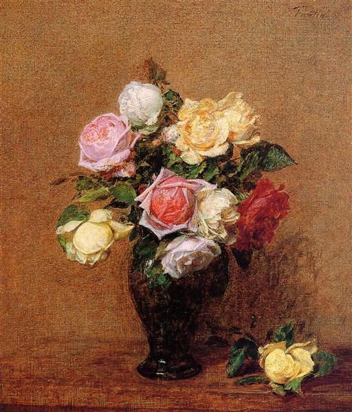 Roses, 1887 - Анри Фантен-Латур