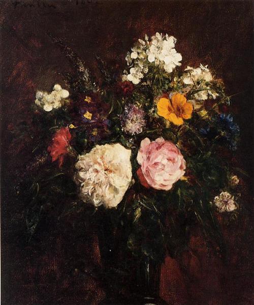Still Life with Flowers, 1862 - Анрі Фантен-Латур