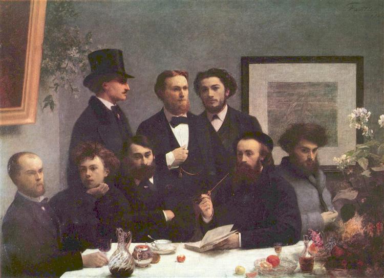 The Corner of the Table, 1872 - Анри Фантен-Латур