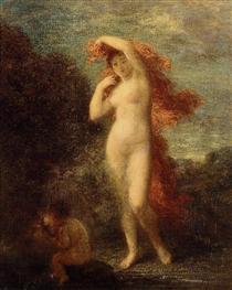 Venus and Cupid - Анрі Фантен-Латур