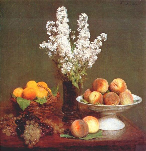 White Rockets and Fruit, 1869 - 方丹‧拉圖爾