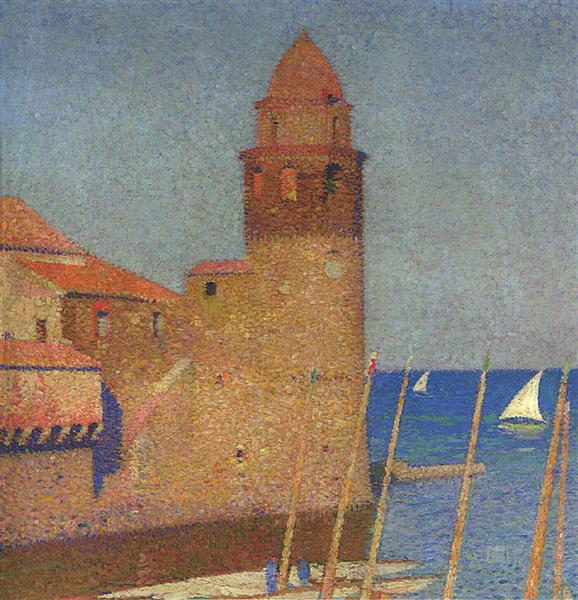 View of Collioure - Анрі Мартен