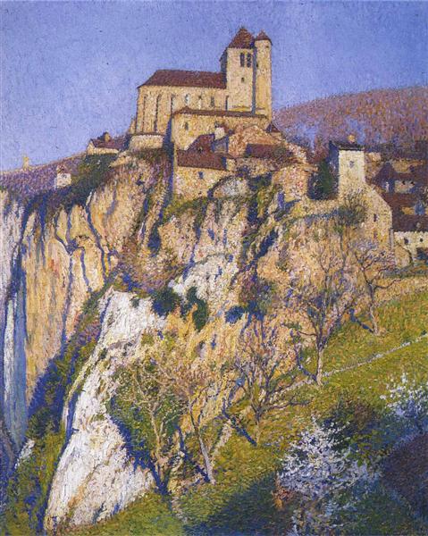 View of Saint Cirq Lapopie - Henri Martin