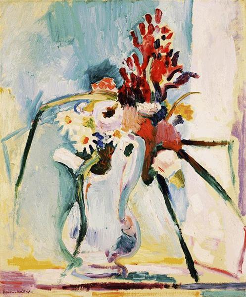 Flowers in a Pitcher, 1908 - 馬蒂斯
