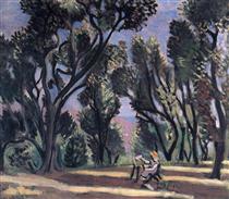 Landscape With a Bench - Henri Matisse