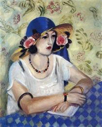 The Lady in the Blue Hat - Henri Matisse