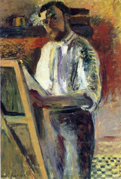 Self-Portrait in Shirtsleeves, 1900 - Анри Матисс
