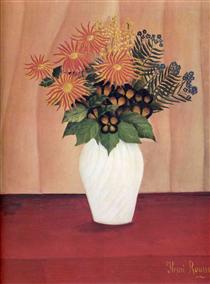 Bouquet of Flowers - 亨利‧盧梭