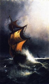 Ship in a Storm - Генрі Осава Танер
