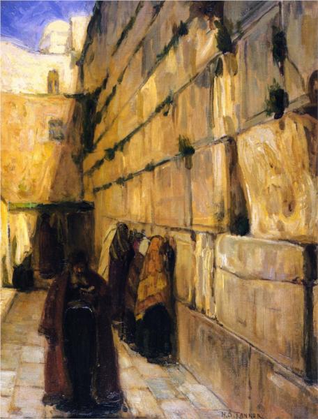 Study for The Jews' Wailing Place, 1897 - Генрі Осава Танер