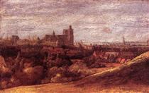 View of Brussels from the North East - Hercules Seghers