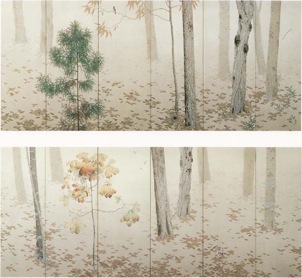 Fallen Leaves (Ochiba), 1909 - Hishida Shunsō