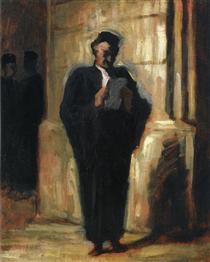 Attorney Reading - Honore Daumier