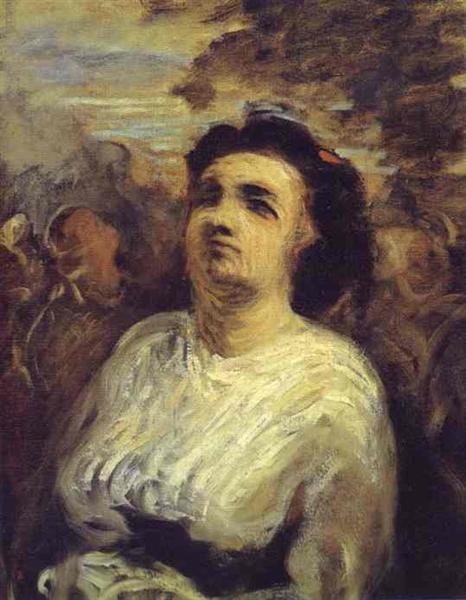 Bust of a Woman, c.1850 - c.1855 - Honore Daumier